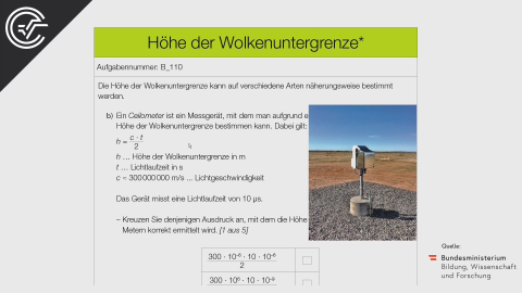 Höhe der Wolkenuntergrenze 8b [Gleitkommadarstellung]